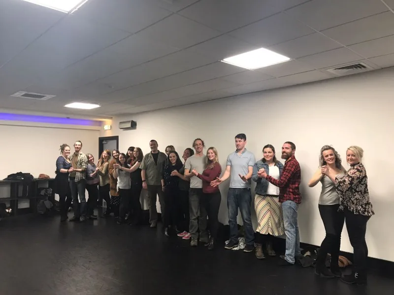 Strictly themed hen party dance class
